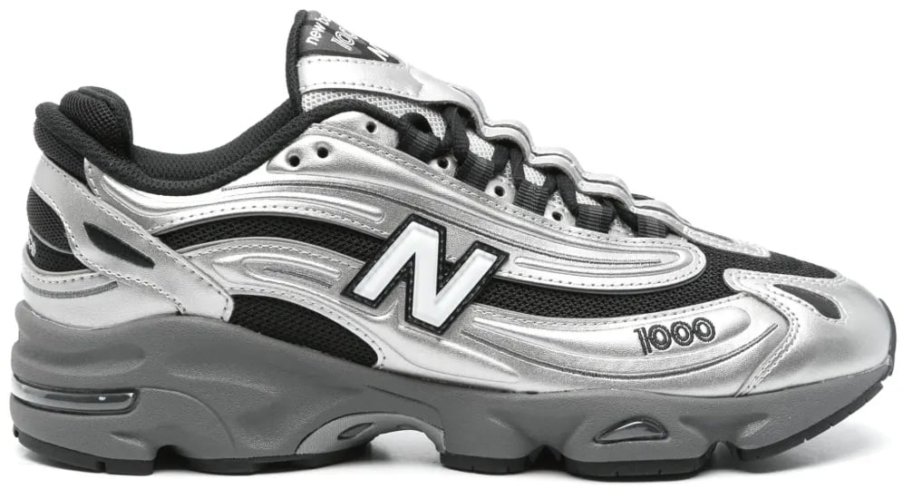 New Balance 1000 Black/silver Metallic Sneakers Zilver
