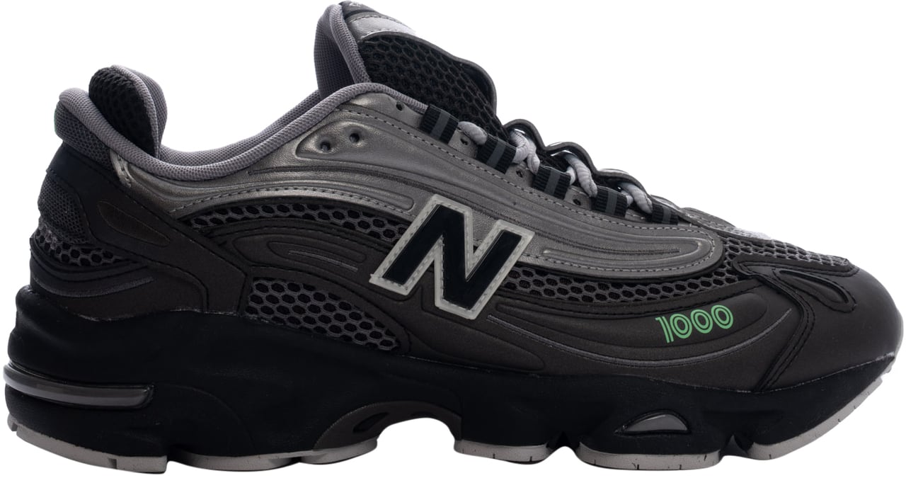 New Balance Sneakers Blacksilverlime Zwart