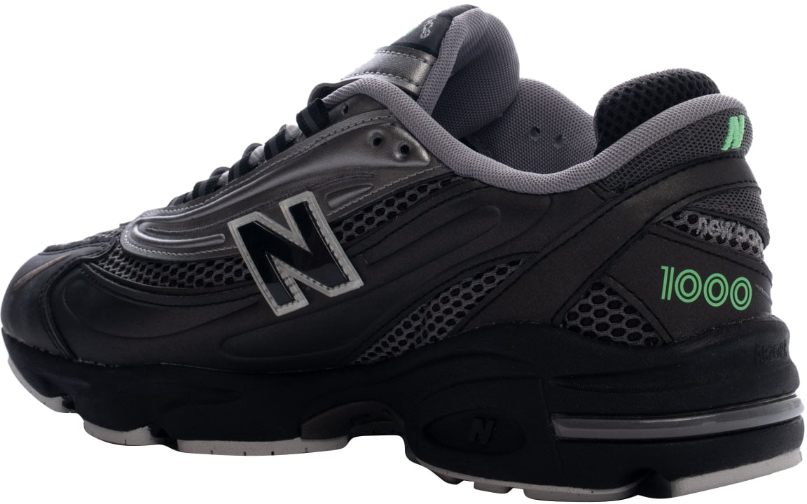 New Balance Sneakers Blacksilverlime Zwart