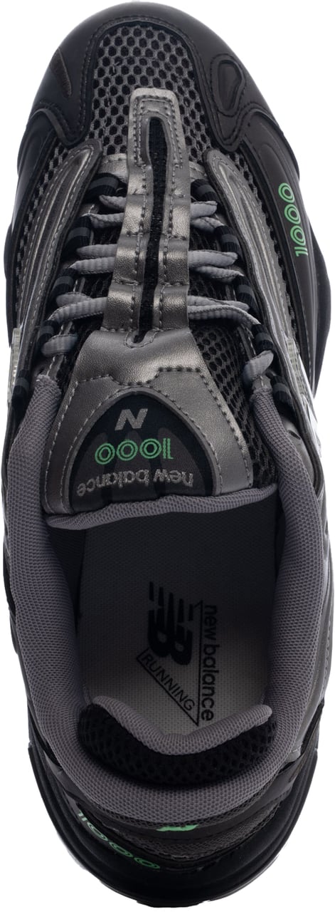 New Balance Sneakers Blacksilverlime Zwart