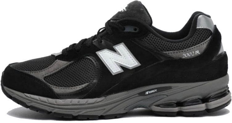 New Balance New Balance 2002R Black Dark Grey White Zwart