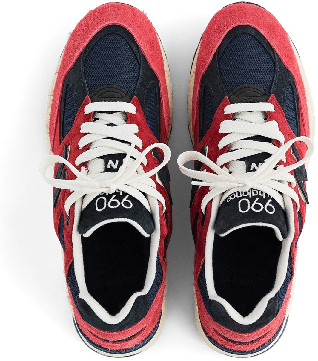 New Balance 990v2 Made In Usa Teddy Santis Sneakers Rood