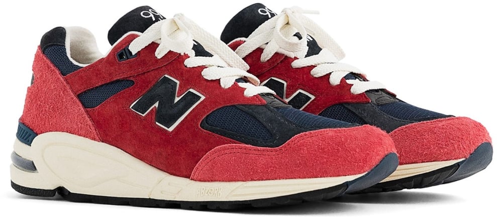 New Balance 990v2 Made In Usa Teddy Santis Sneakers Rood