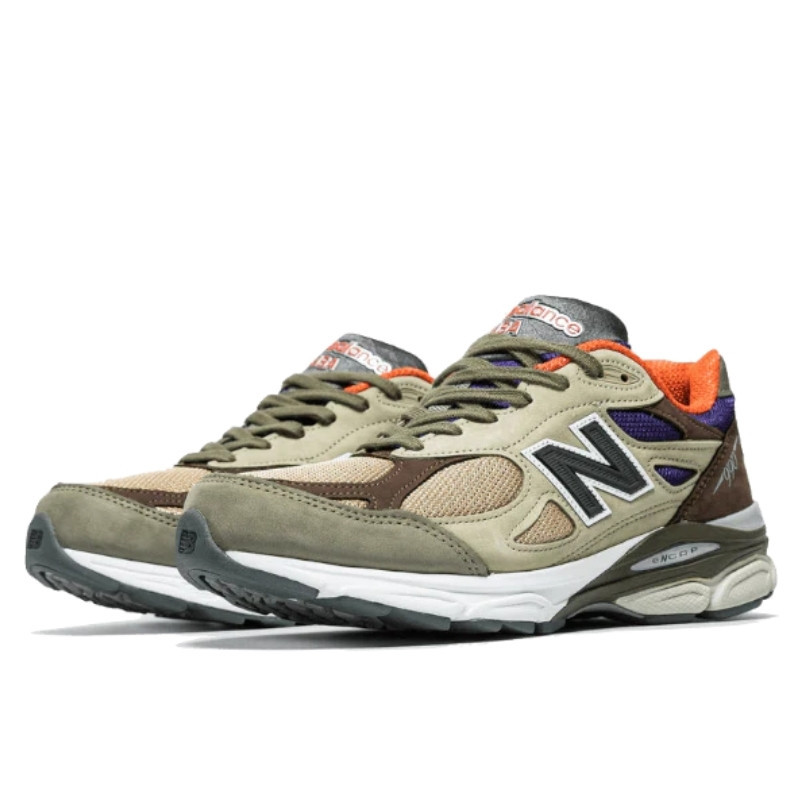 New Balance New Balance 990 V3 MiUsa Tan Blue Groen