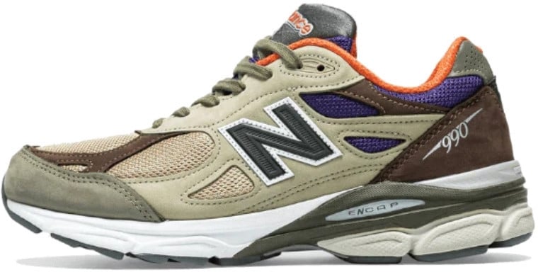 New Balance New Balance 990 V3 MiUsa Tan Blue Groen