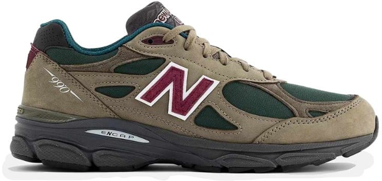 New Balance New Balance 990 V3 MiUSA Green Olive Zwart