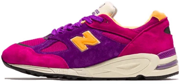 New Balance New Balance 990 v2 Made in USA Teddy Santis Purple Yellow Roze
