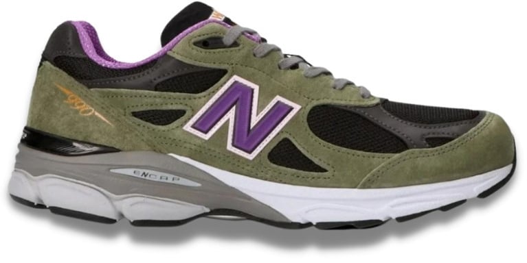 New Balance New Balance 990 V3 Olive Leaf Zwart
