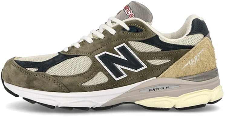 New Balance New Balance 990 v3 Made In USA Green Cream Groen