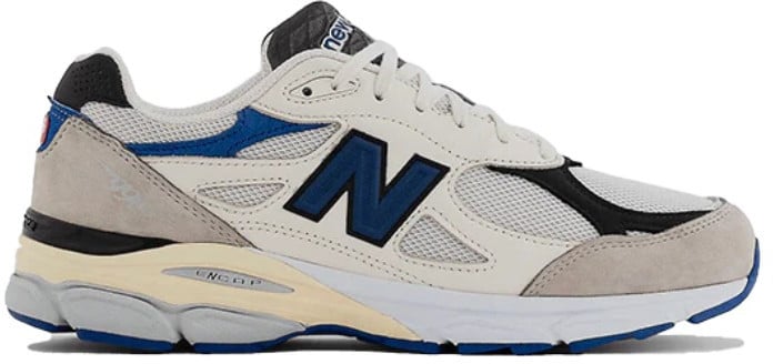 New Balance New Balance 990 V3 Made In USA Cream Blue Grijs