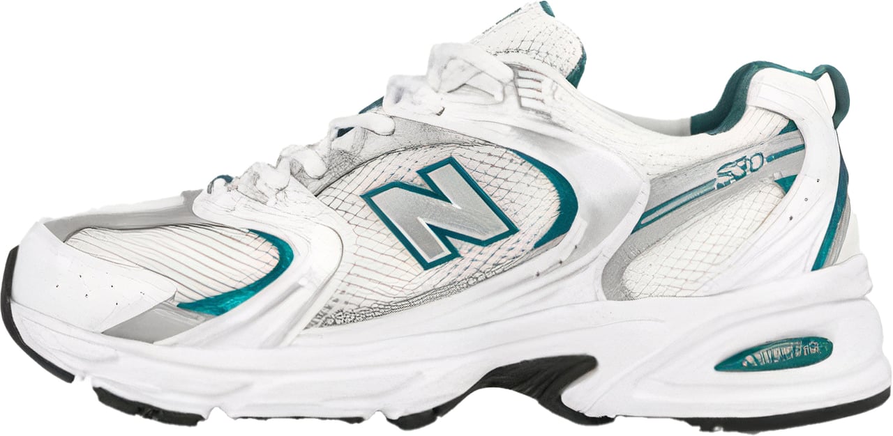 New Balance New Balance MR 530 White Silver Metallic Green Wit