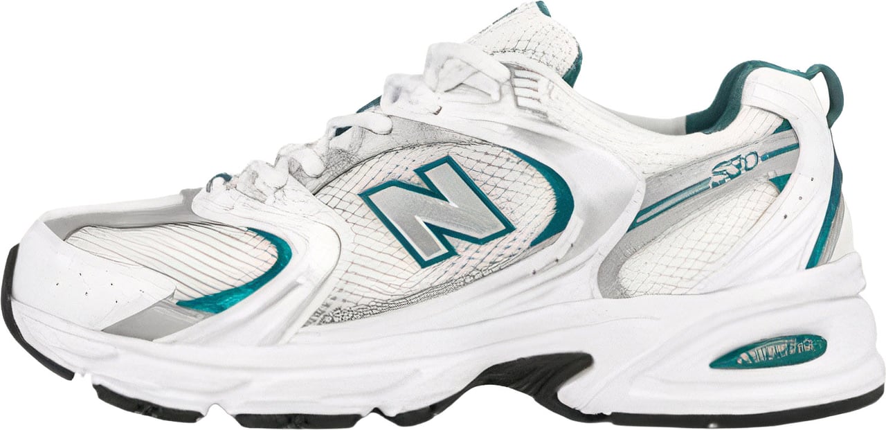New Balance New Balance MR 530 White Silver Metallic Green Wit