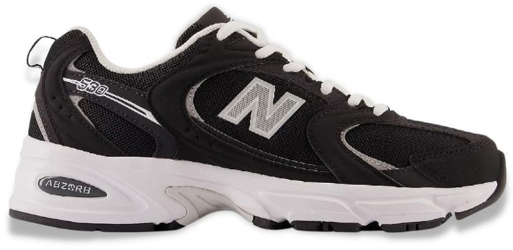 New Balance New Balance 530 Black Phantom Silver Zwart