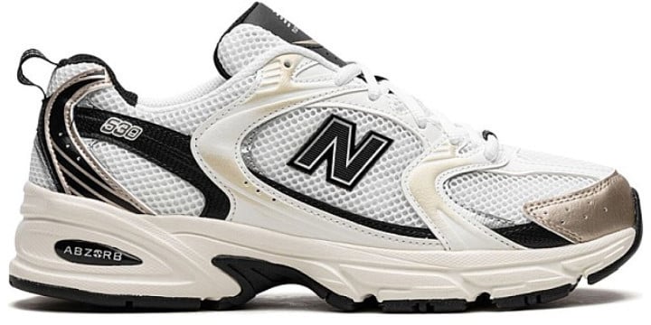New Balance New Balance 530 White Light Gold Metallic Wit