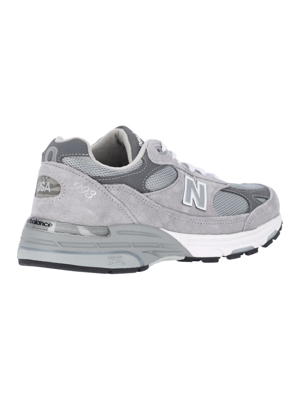 New Balance Grey 993 Suede Mesh Sneakers Grijs