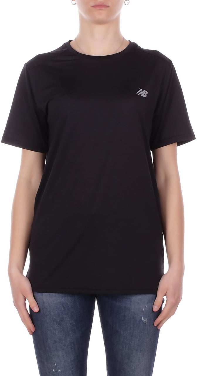 New Balance T-Shirts And Polos Black Zwart