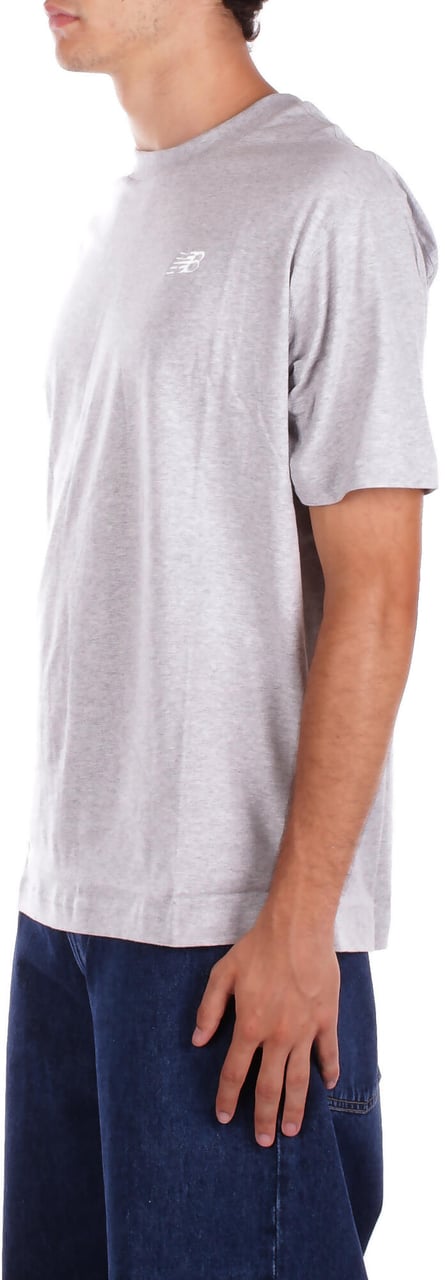 New Balance T-Shirts And Polos Grey Grijs