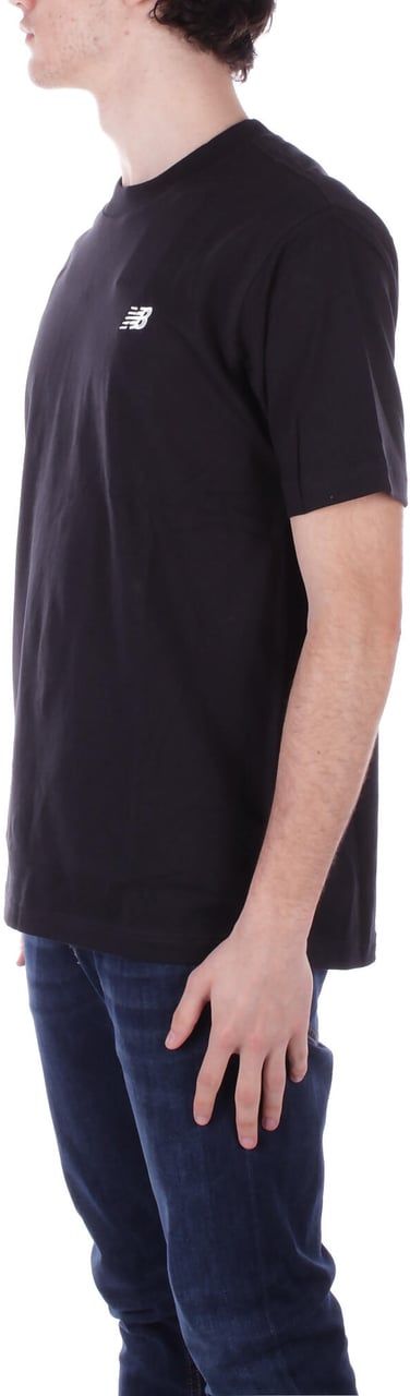 New Balance T-Shirts And Polos Black Zwart