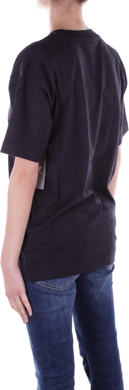 New Balance T-Shirts And Polos Black Zwart