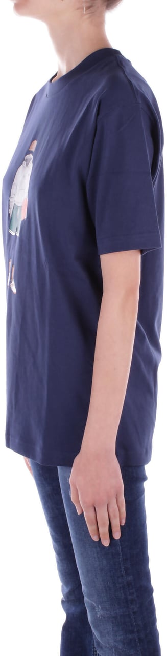 New Balance T-Shirts And Polos Blue Blauw