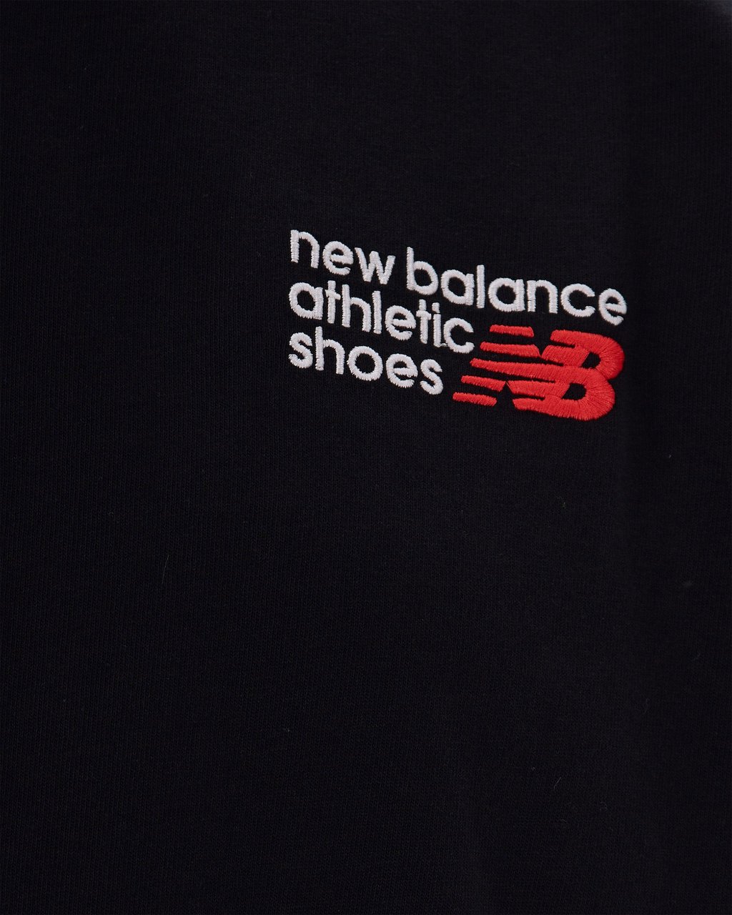 New Balance T-Shirts And Polos Black Zwart
