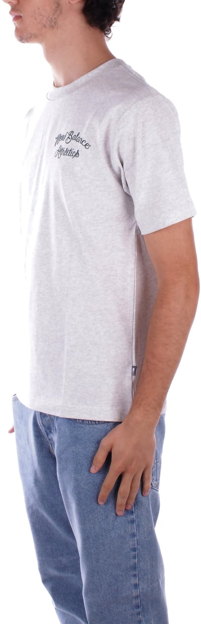 New Balance T-Shirts And Polos Grey Grijs