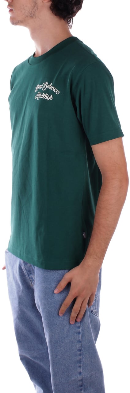 New Balance T-Shirts And Polos Green Groen