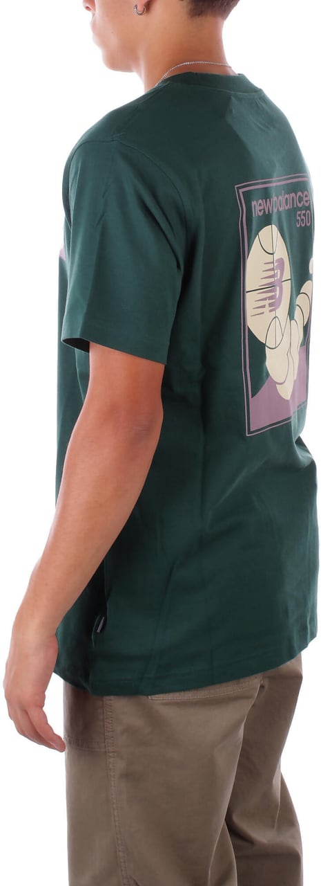 New Balance T-Shirts And Polos Green Groen