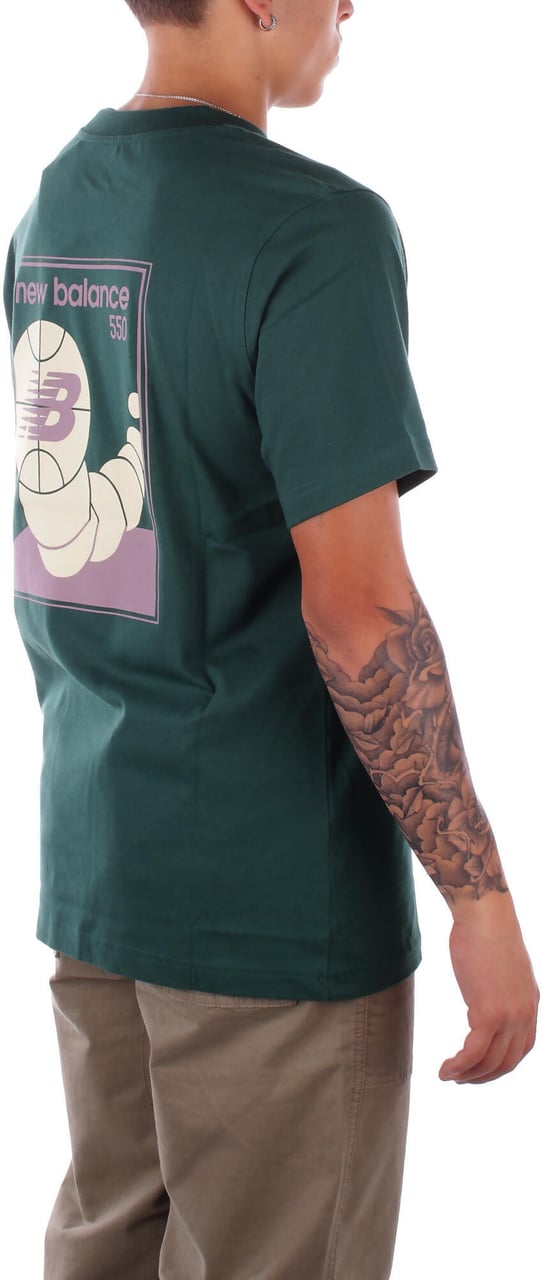 New Balance T-Shirts And Polos Green Groen