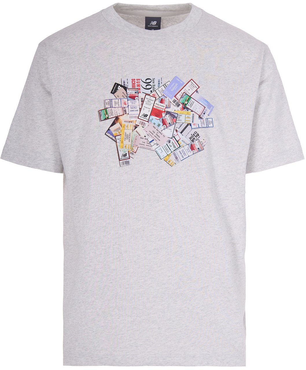 New Balance T-Shirts And Polos Grey Grijs