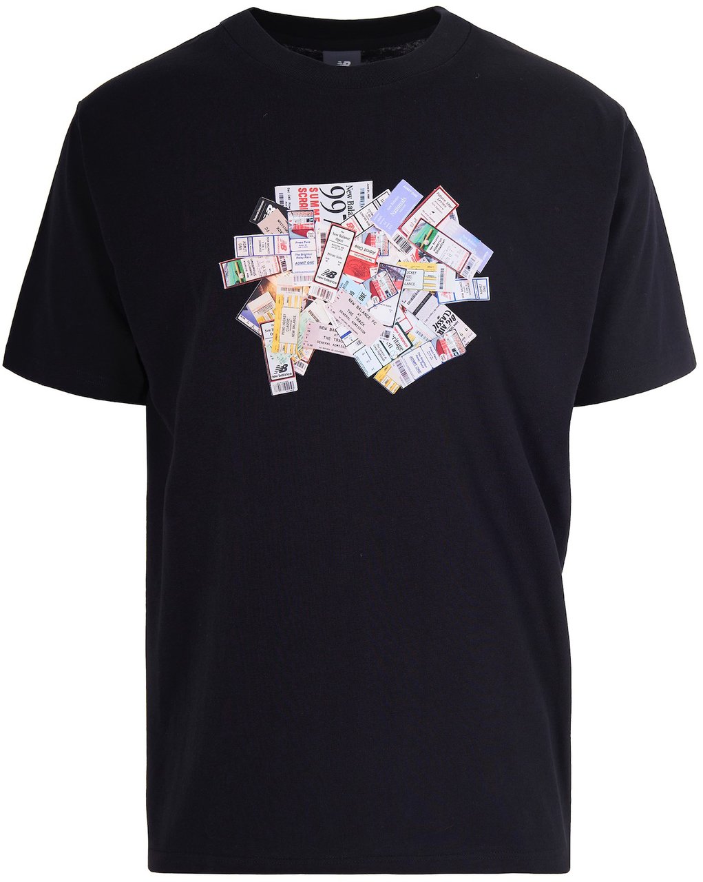 New Balance T-Shirts And Polos Black Zwart