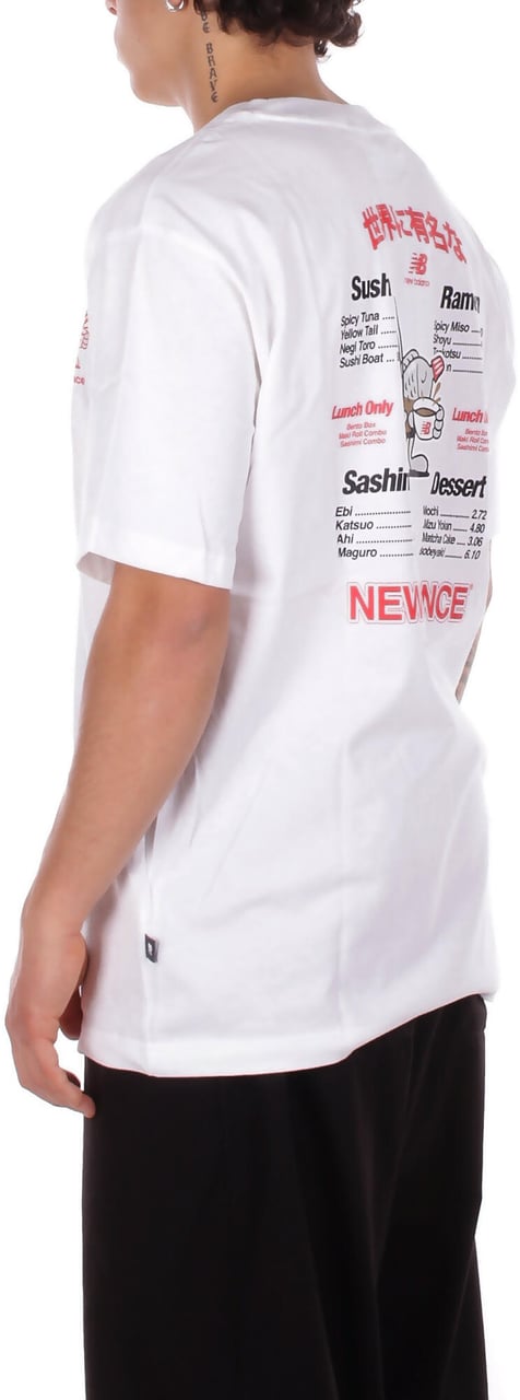 New Balance T-Shirts And Polos White Wit