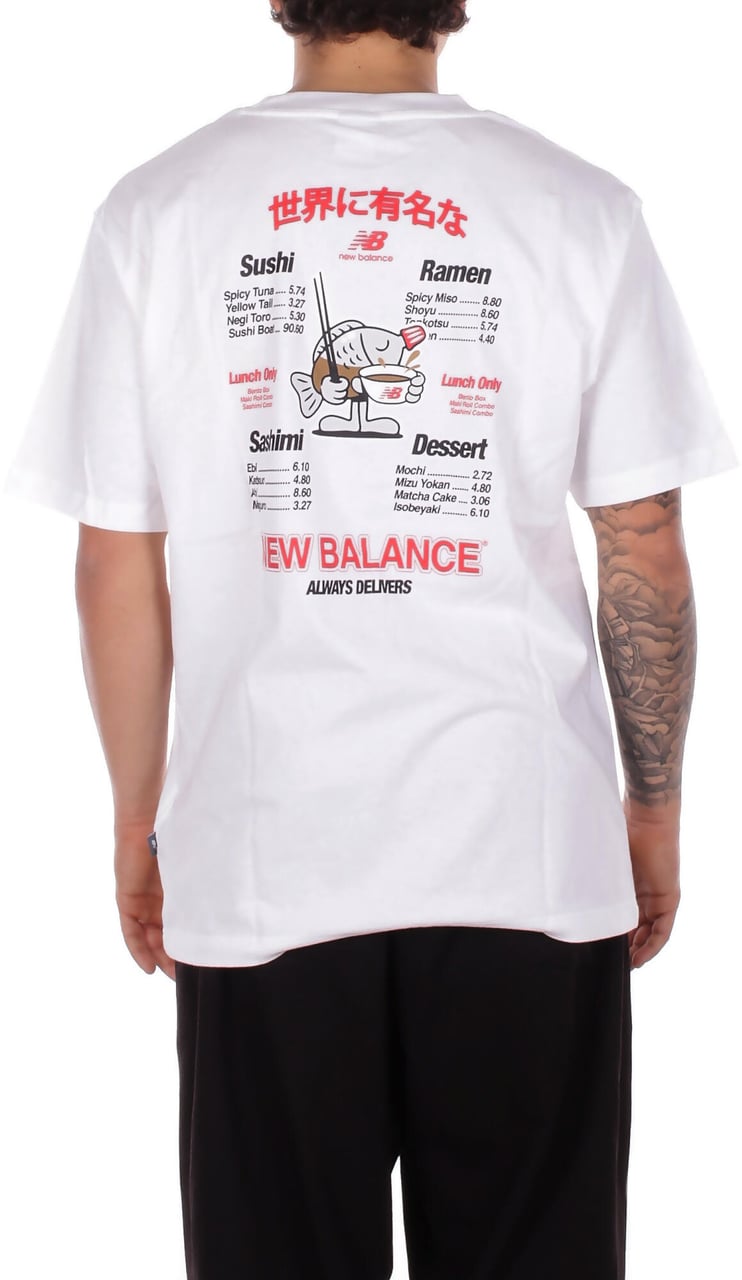 New Balance T-Shirts And Polos White Wit