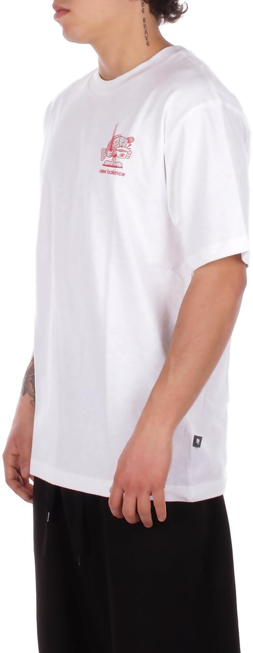 New Balance T-Shirts And Polos White Wit