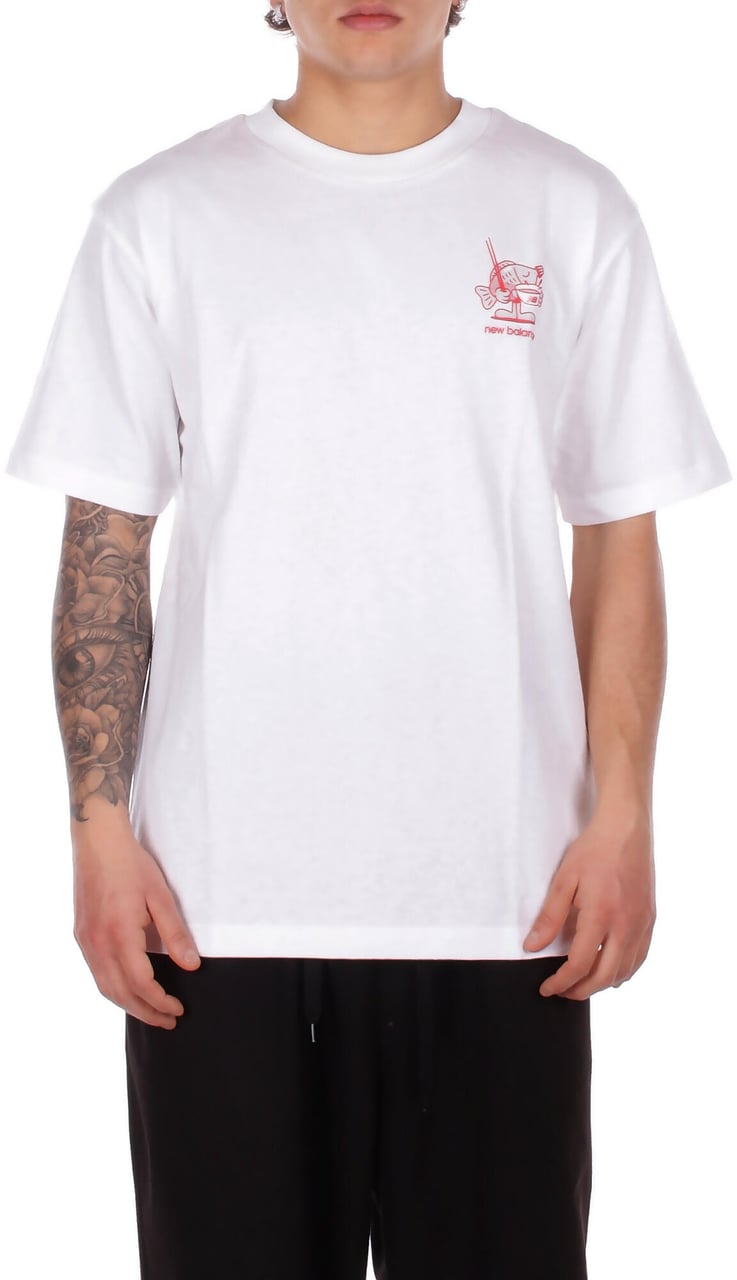 New Balance T-Shirts And Polos White Wit