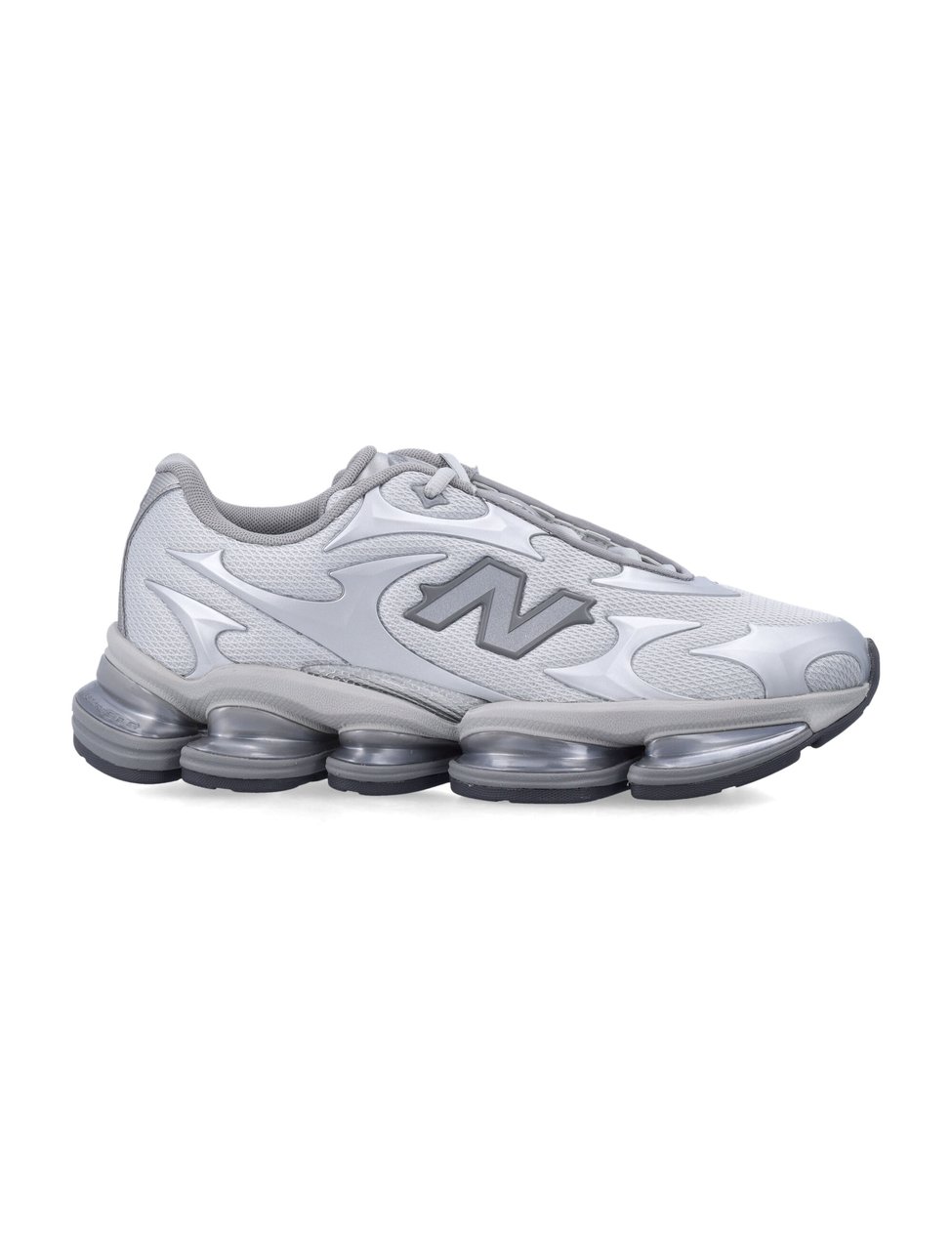 New Balance Silver Mesh Sneakers Zilver
