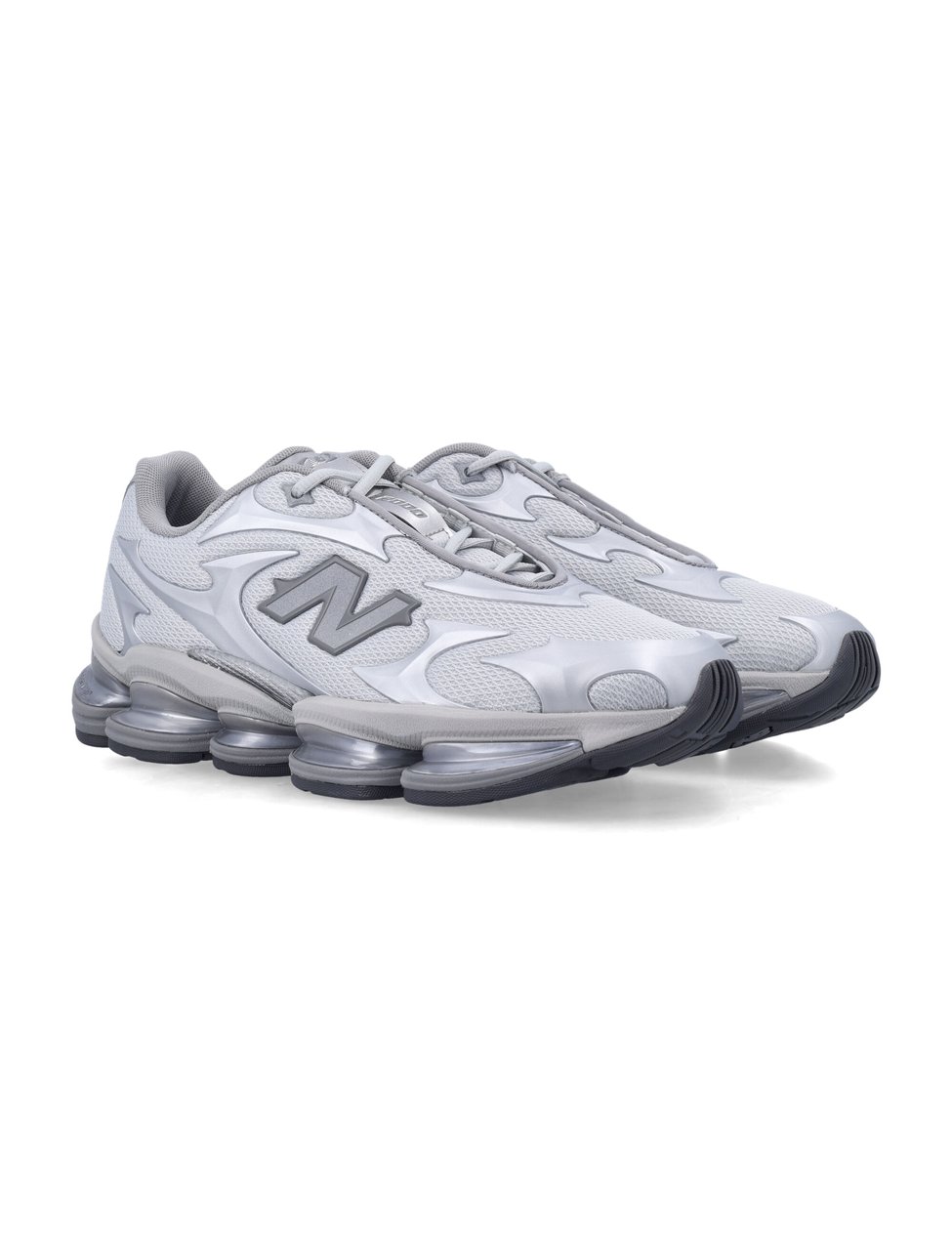 New Balance Silver Mesh Sneakers Zilver