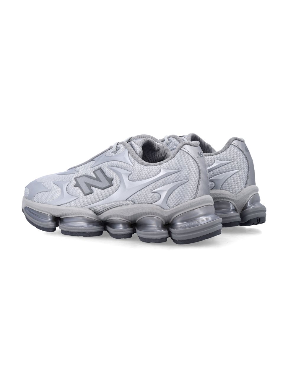 New Balance Silver Mesh Sneakers Zilver