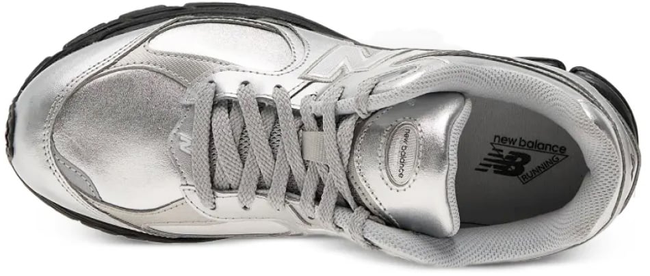 New Balance 2002r Silver Metallic Sneakers Zilver