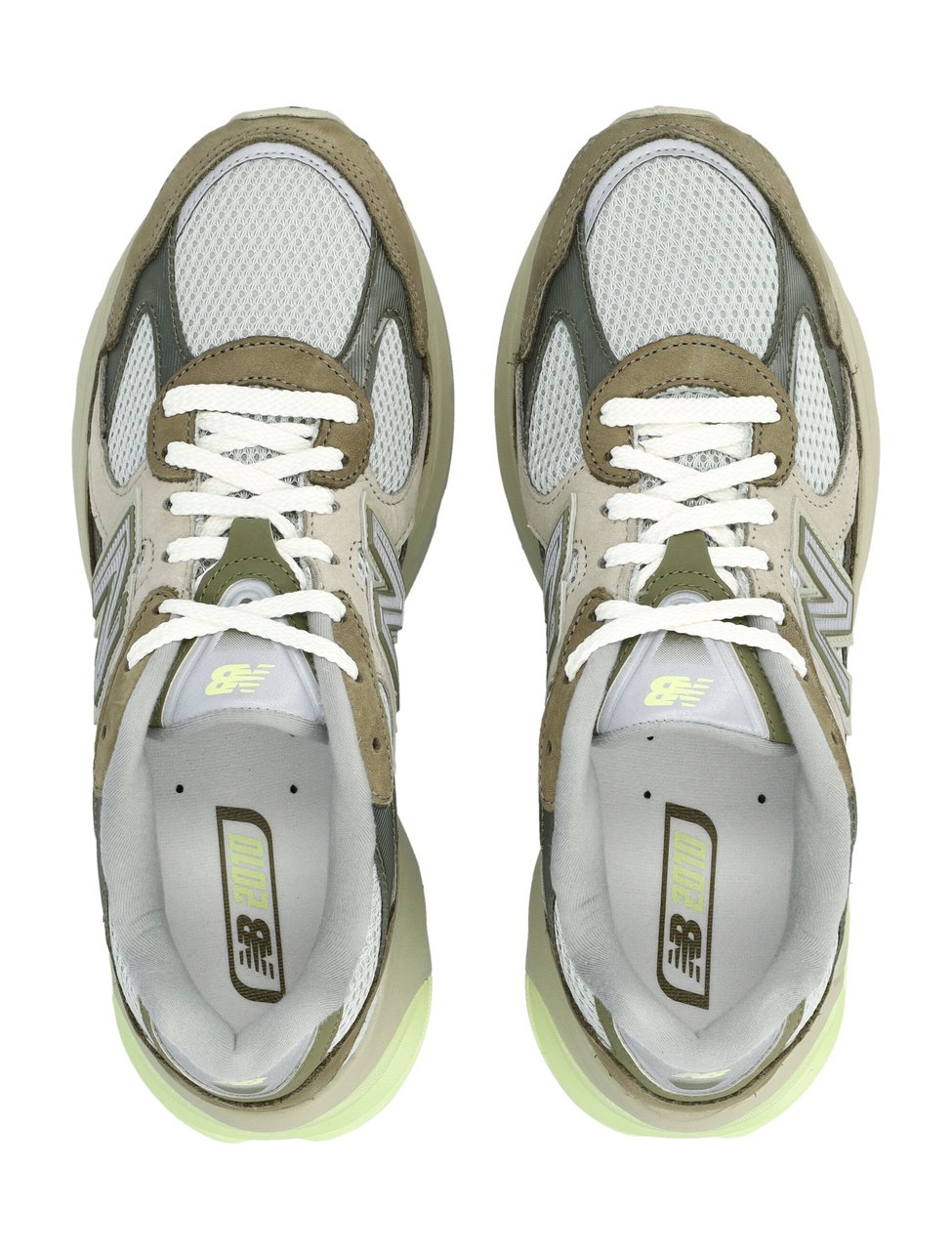 New Balance Diamond Pattern Mesh Sneakers Grijs