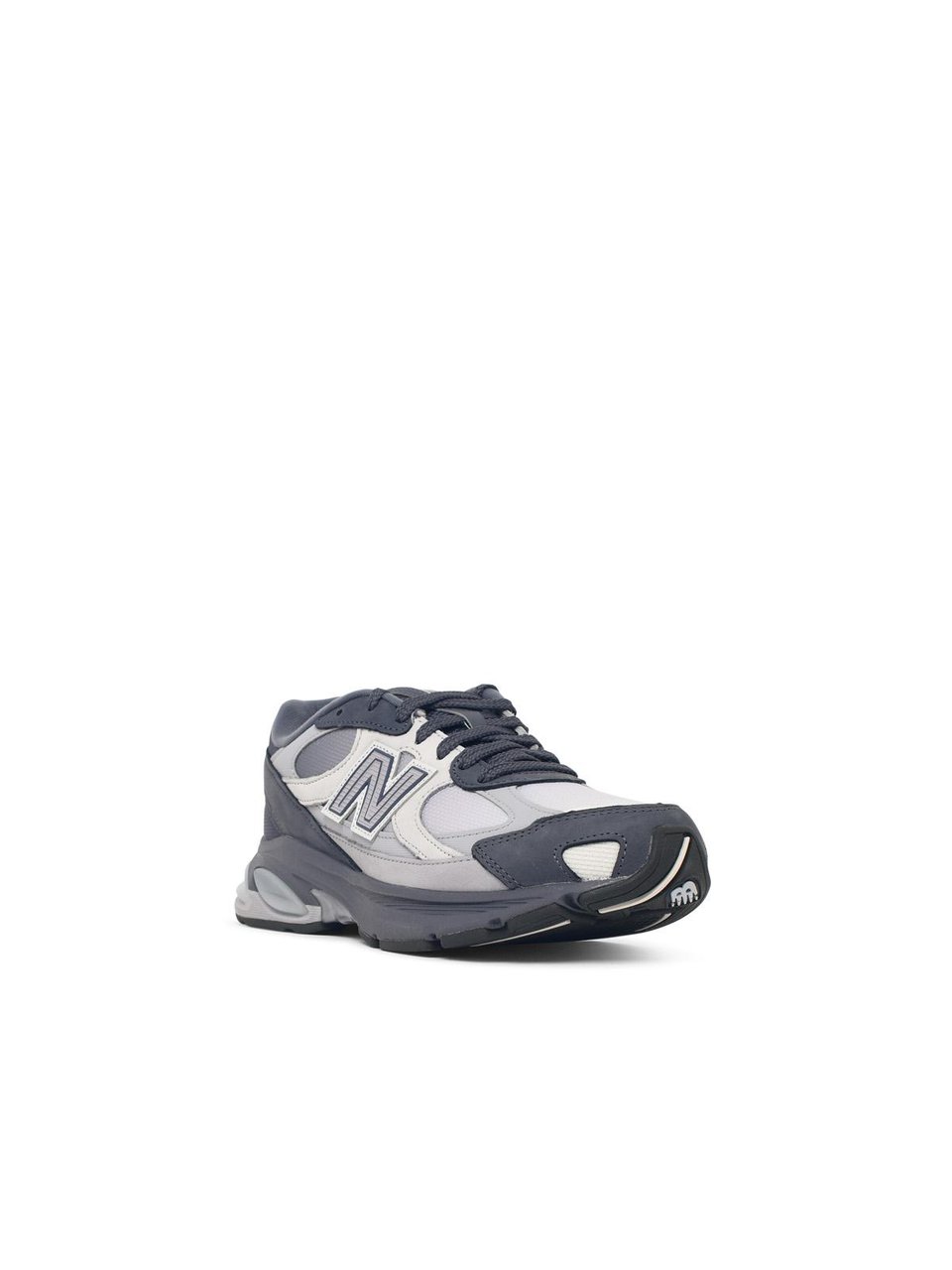 New Balance Lilac Mesh Blend Sneakers With Suede Accents And Iconic Emblem Grijs