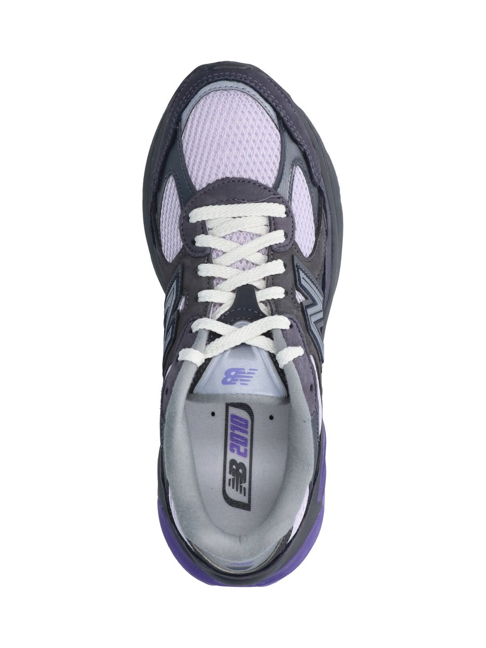New Balance Grey 2010 Suede Contrast Detail Sneakers Grijs