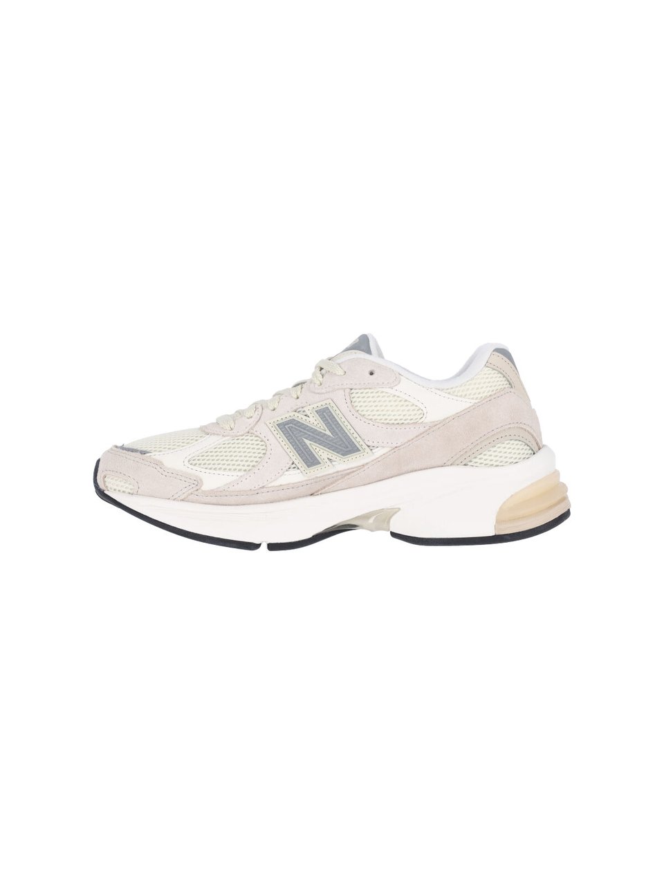 New Balance Beige 2010 Suede Mesh Sneakers Neutraal