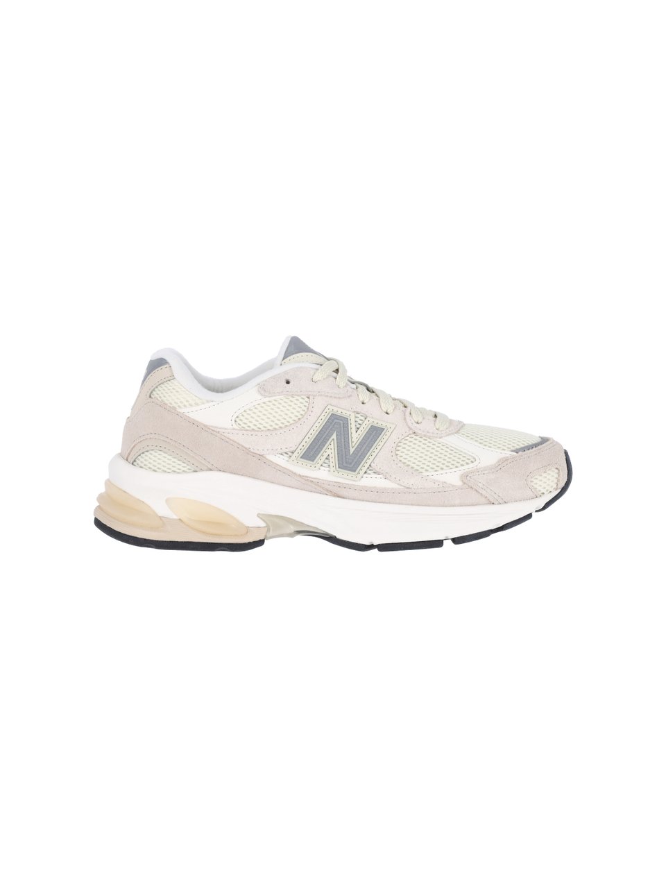 New Balance Beige 2010 Suede Mesh Sneakers Neutraal