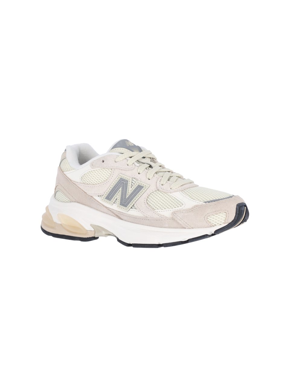 New Balance Beige 2010 Suede Mesh Sneakers Neutraal