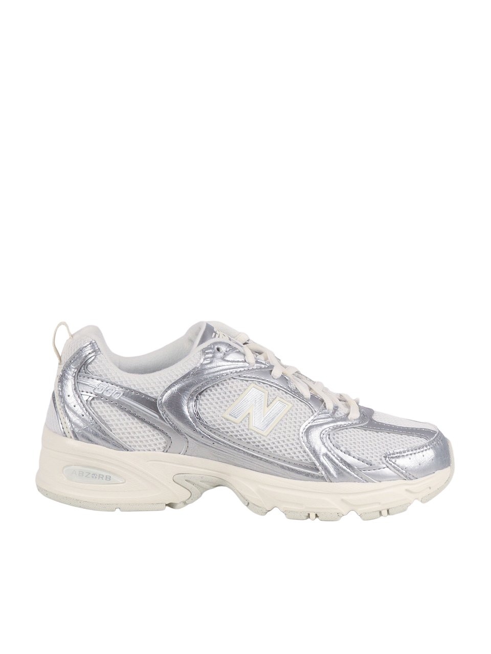 New Balance Silver Metallic Reflection 530 Sneakers Zilver