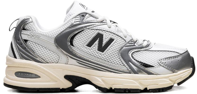 New Balance Sneakers Silver Zilver