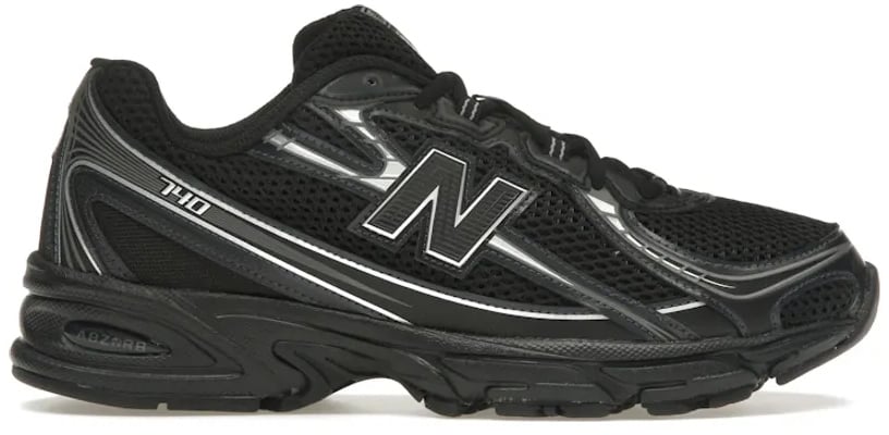 New Balance New Balance 740v2 Black Grey Silver Zwart