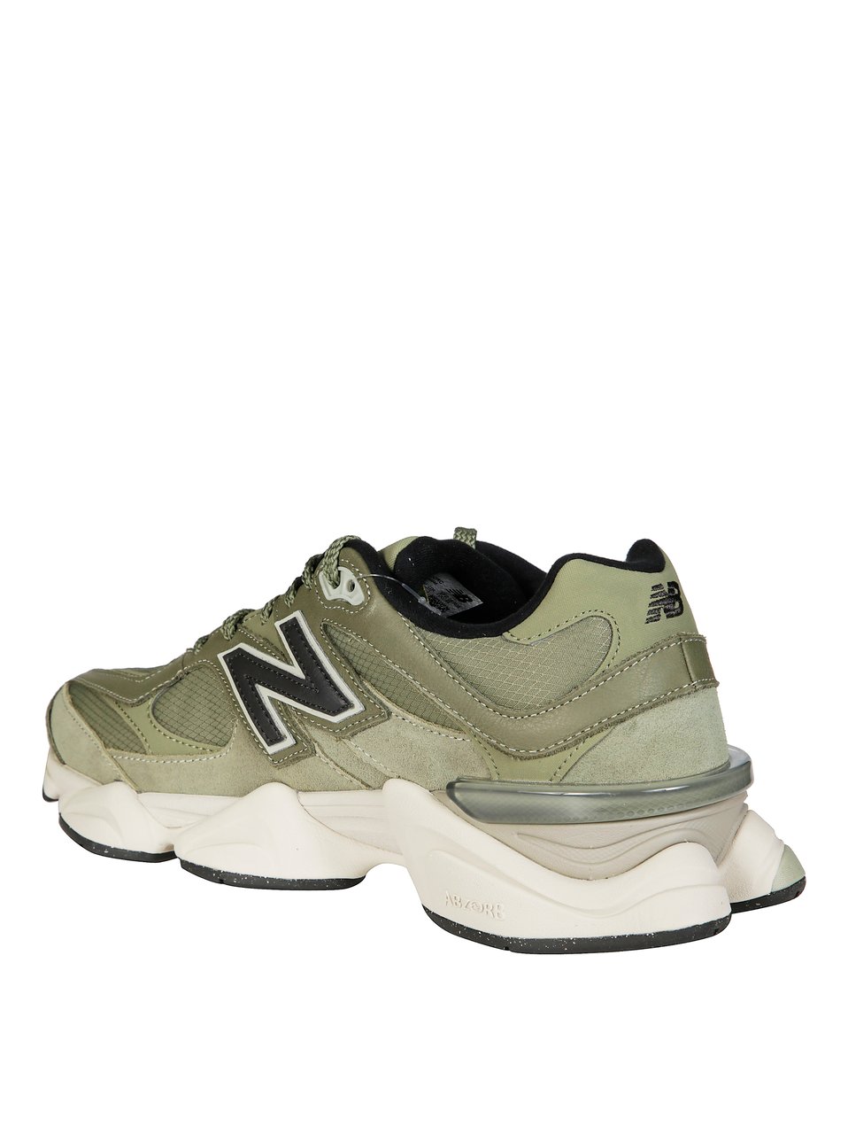 New Balance Layered Olive Green Sneakers With Chunky Sole And Signature Logo Grijs