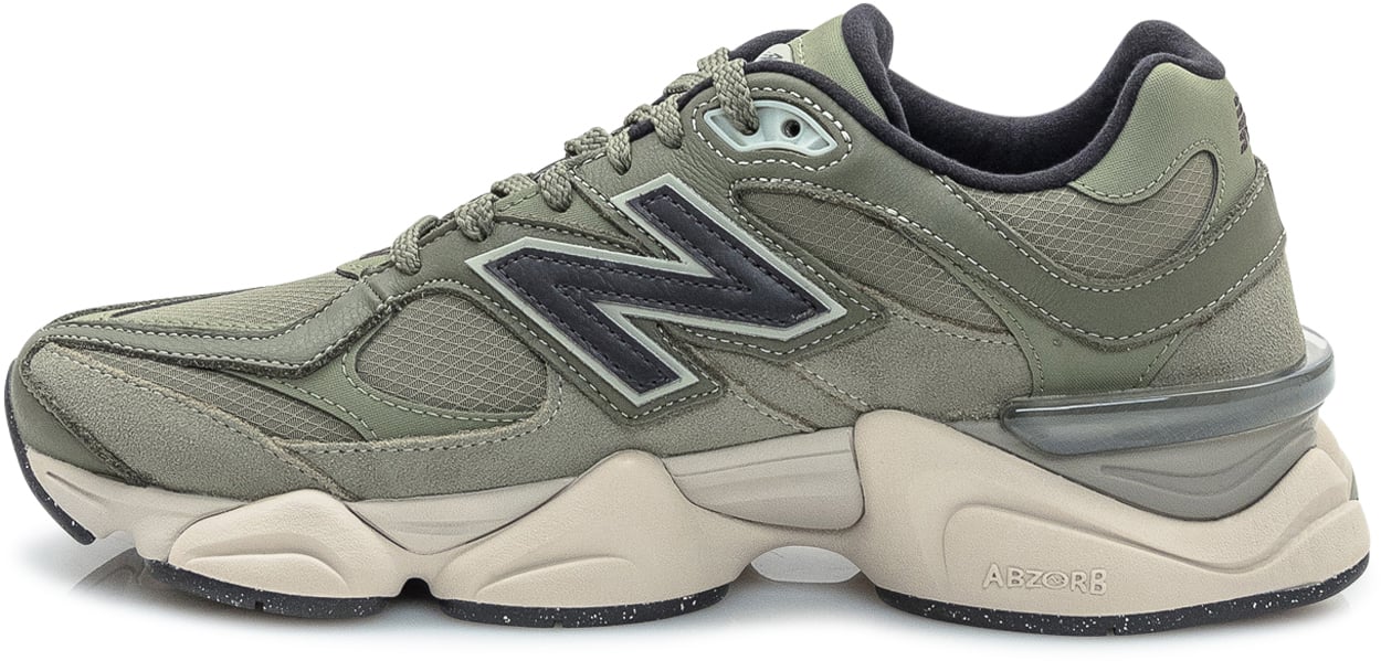 New Balance Sneakers New Balance 9060 Verde in Cordura e Suede Groen